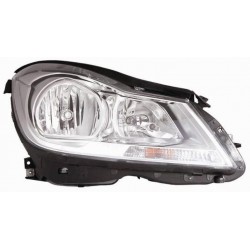 Faro proiettore H7 + H7 con motorino parabola cromata passeggero - dx