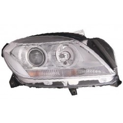 Faro proiettore H7 + H7 con motorino parabola cromata passeggero - dx