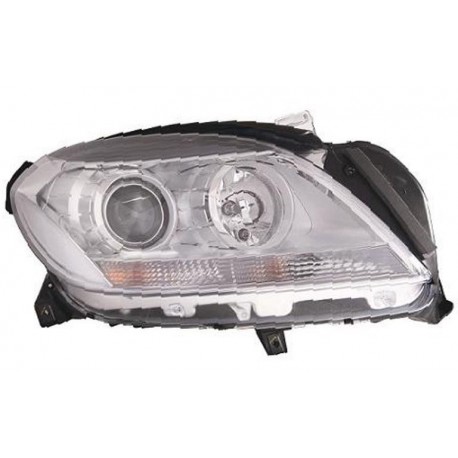 Faro proiettore H7 + H7 con motorino parabola cromata passeggero - dx