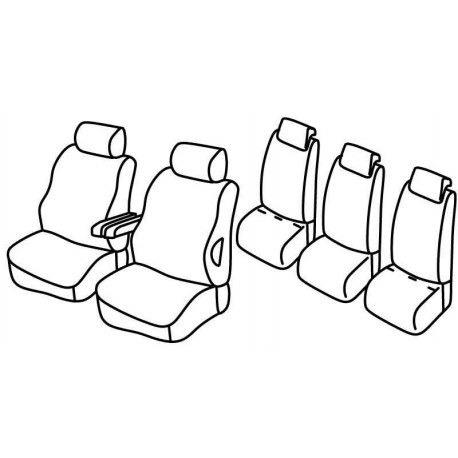 Set coprisedili Superior su misura per auto nocciola