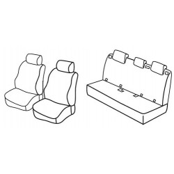 Set coprisedili Superior su misura per auto nocciola