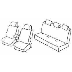 Set coprisedili Superior su misura per auto nocciola