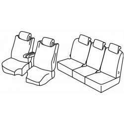 Set coprisedili Superior su misura per auto grigio - nero