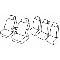 Set coprisedili Superior su misura per auto nocciola