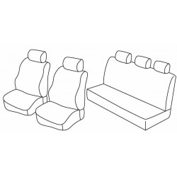 Set coprisedili Superior su misura per auto nocciola