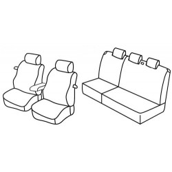 Set coprisedili Superior su misura per auto grigio - nero