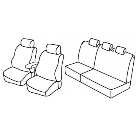 Set coprisedili Superior su misura per auto nocciola