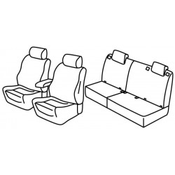 Set coprisedili Superior su misura per auto nero - grigio