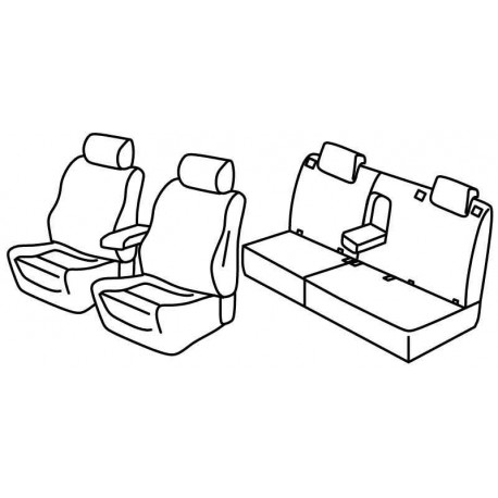 Set coprisedili Superior su misura per auto beige