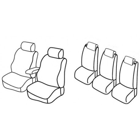 Set coprisedili Superior su misura per auto nocciola