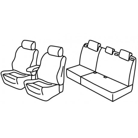 Set coprisedili Superior su misura per auto beige