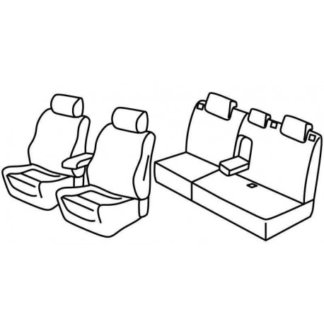 Set coprisedili Superior su misura per auto beige
