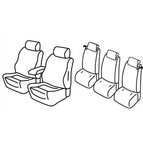 Set coprisedili Superior su misura per auto nocciola