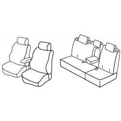 Set coprisedili Superior su misura per auto nero - grigio