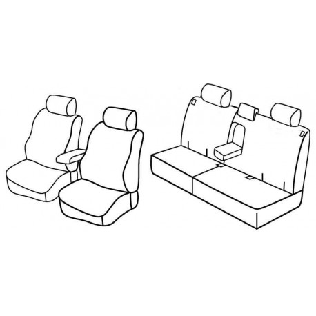 Set coprisedili Superior su misura per auto beige