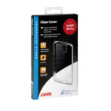 Clear Cover cover trasparente rigida con cornice in gomma - Huawei P9 Plus