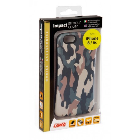 Impact armour cover massima protezione - Apple iPhone 6 / 6s - Wood Camo