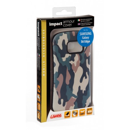 Impact armour cover massima protezione - Samsung Galaxy S6 Edge - Wood Camo