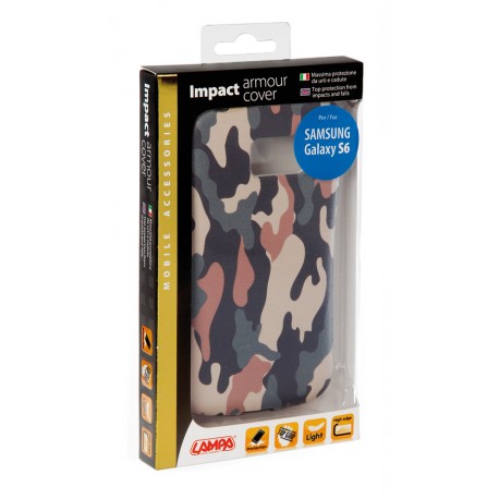 Impact armour cover massima protezione - Samsung Galaxy S6 - Wood Camo