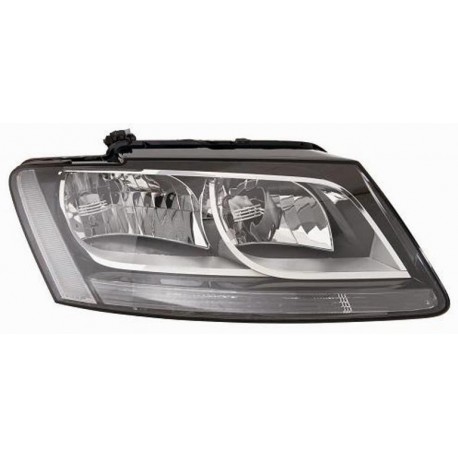 Faro proiettore H7 + H7 con motorino parabola nera passeggero - dx