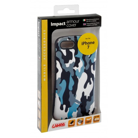 Impact armour cover massima protezione - Apple iPhone 7 - Navy Camo