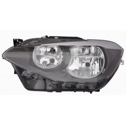 Faro proiettore H7 + H7 con motorino parabola nera passeggero - dx