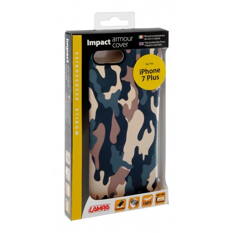 Impact armour cover massima protezione - Apple iPhone 7 Plus - Wood Camo