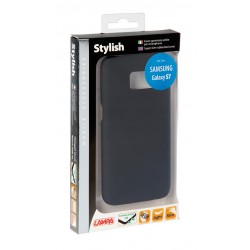 Stylish cover gommata sottile - Samsung Galaxy S7 - nero