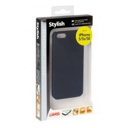 Stylish cover gommata sottile - Apple iPhone 5 / 5s / SE - nero