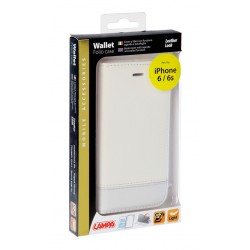 Wallet Folio Case cover a libro - Apple iPhone 6 / 6s - bianco
