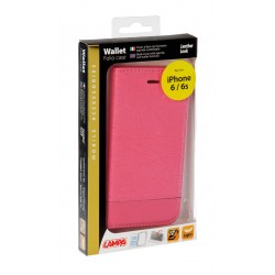 Wallet Folio Case cover a libro - Apple iPhone 6 / 6s - Cherry