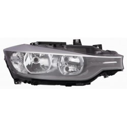 Faro proiettore H7 + H7 con motorino parabola nera passeggero - dx