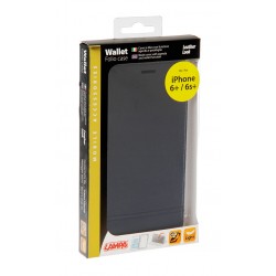 Wallet Folio Case cover a libro - Apple iPhone 6 Plus / 6s Plus - nero