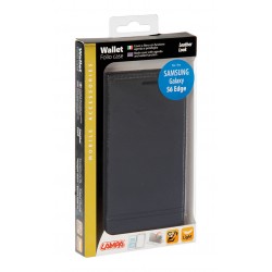 Wallet Folio Case cover a libro - Samsung Galaxy S6 Edge - nero