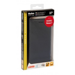 Wallet Folio Case cover a libro - Huawei Honor 7 - nero