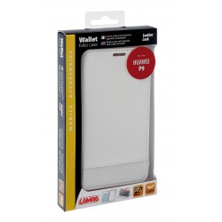 Wallet Folio Case cover a libro - Huawei P9 - bianco