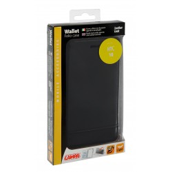 Wallet Folio Case cover a libro - Htc 10 - nero