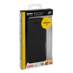 Wallet Folio Case cover a libro - Apple iPhone 7 - nero