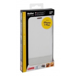 Wallet Folio Case cover a libro - Apple iPhone 7 Plus - bianco