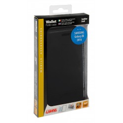 Wallet Folio Case cover a libro - Samsung Galaxy J5 2016 - nero