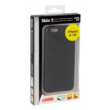Skin cover in similpelle - Apple iPhone 6 / 6s - nero