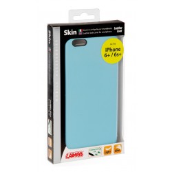 Skin cover in similpelle - Apple iPhone 6 Plus / 6s Plus - Azzurro
