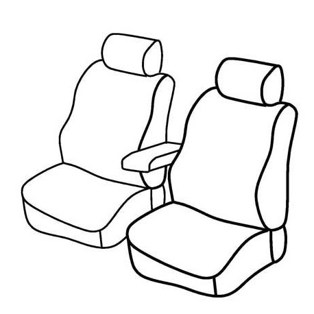 Set coprisedili Superior su misura per auto nero - rosso