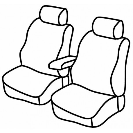 Set coprisedili Superior su misura per auto nero - grigio