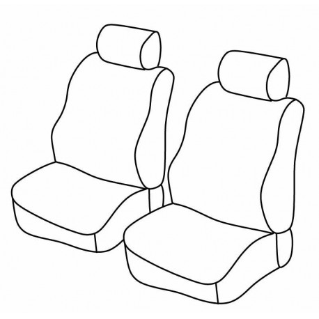 Set coprisedili Superior su misura per auto nero - grigio