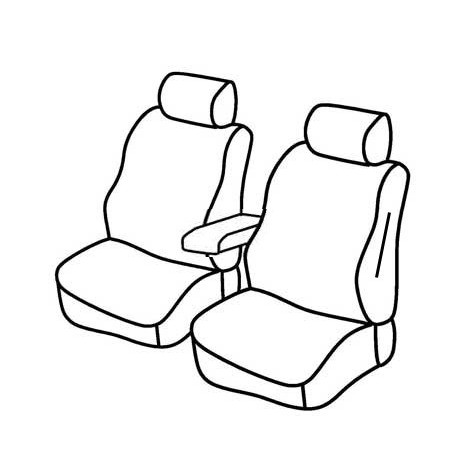 Set coprisedili Superior su misura per auto nero - rosso