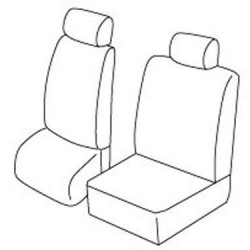 Set coprisedili Superior su misura per auto nero - grigio