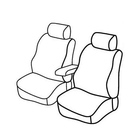 Set coprisedili Superior su misura per auto nero - rosso