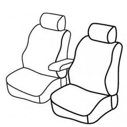 Set coprisedili Superior su misura per auto grigio - nero