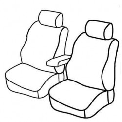 Set coprisedili Superior su misura per auto nero - grigio